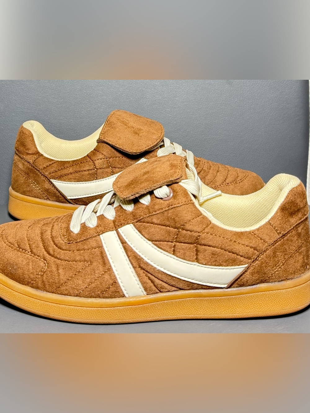 Steve Madden Women's Madrid Brown Suede Sneaker Size 7